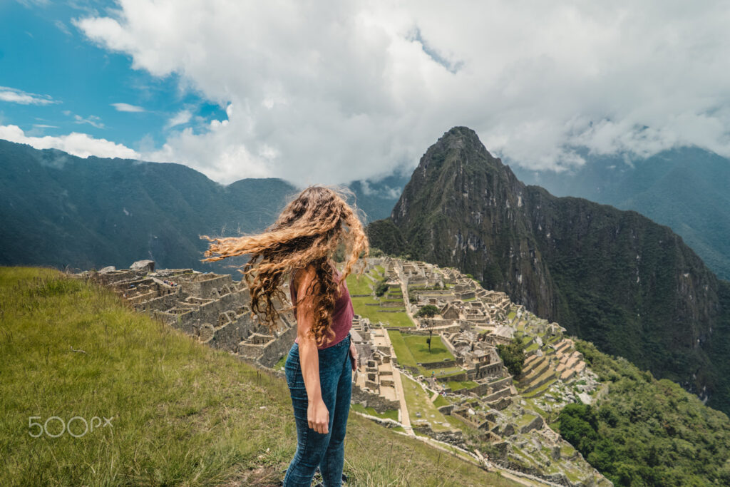 Turista en Machu Picchu